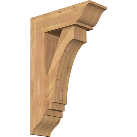 Imperial Traditional Smooth Bracket W/ Offset Brace, Western Red Cedar, 7 1/2W X 22D X 34H